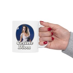 Mug céramique à message - Cadeau célébrité - Quand je bois je deviens céline dion