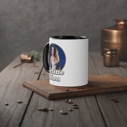 Mug céramique à message - Cadeau célébrité - Quand je bois je deviens céline dion