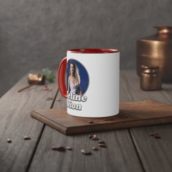 Mug céramique à message - Cadeau célébrité - Quand je bois je deviens céline dion