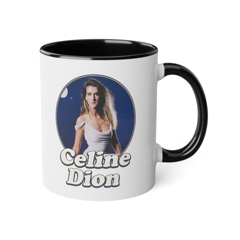 Mug céramique à message - Cadeau célébrité - Quand je bois je deviens céline dion