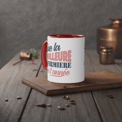 Mug céramique - Tasse Drôle et Originale - Idée cadeau pour soignants - Elue infirmière de l'année - France