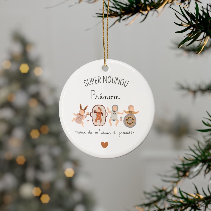 Idée cadeau avec prénom personnalisé remerciement métier - Super puéricultrice merci de m'aider a grandir