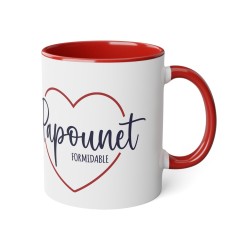 Mug tasse céramique - Idée cadeau Original et personnalisé avec message fête des pères - Papounet formidable