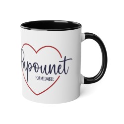 Mug tasse céramique - Idée cadeau Original et personnalisé avec message fête des pères - Papounet formidable