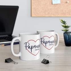 Mug tasse céramique - Idée cadeau Original et personnalisé avec message fête des pères - Papounet formidable