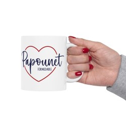 Mug tasse céramique - Idée cadeau Original et personnalisé avec message fête des pères - Papounet formidable