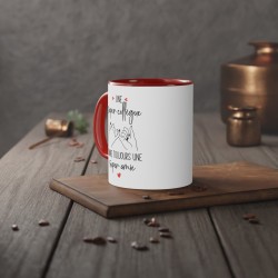Mug tasse céramique - Idée cadeau Original et personnalisé avec message départ collègue - Collègue formidable