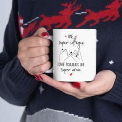 Mug tasse céramique - Idée cadeau Original et personnalisé avec message départ collègue - Collègue formidable