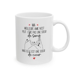 Mug tasse céramique à message - Cadeau pour Meilleure Amie - Soeur de coeur