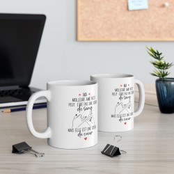 Mug tasse céramique à message - Cadeau pour Meilleure Amie - Soeur de coeur
