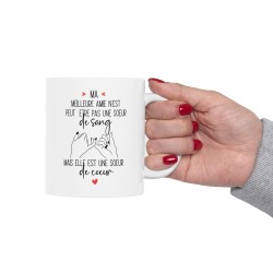 Mug tasse céramique à message - Cadeau pour Meilleure Amie - Soeur de coeur