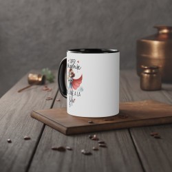 Mug tasse céramique - Idée cadeau Original avec message d'amour famille - Super mamie que j'aime a la folie