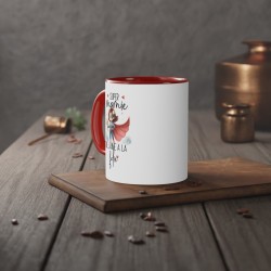 Mug tasse céramique - Idée cadeau Original avec message d'amour famille - Super mamie que j'aime a la folie
