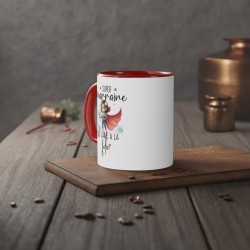 Mug tasse céramique - Idée cadeau Original avec message d'amour famille - Super marraine que j'aime a la folie
