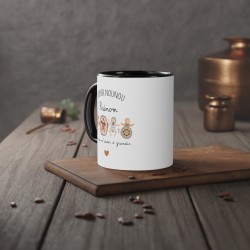 Mug tasse céramique - Idée cadeau Original avec prénom personnalisé remerciement métier - Super nounou merci de m'aider a