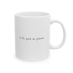 Mug tasse céramique - Idée cadeau avec prénom personnalisé remerciement - Une super nounou dure a trouver et impossible a oublie