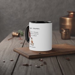 Mug tasse céramique - Idée cadeau avec prénom personnalisé remerciement - Une super nounou dure a trouver et impossible a oublie