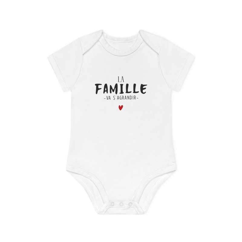 Body Bébé Drôle - Imprimé Humour et Citations - Cadeau Annonce Naissance Original - La famille va s'agrandir - France