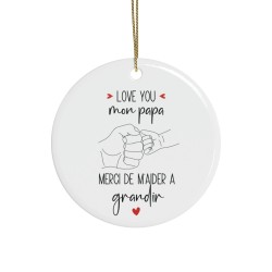 Décoration céramique Ornement sapin de Noël - Idée Cadeau pour Meilleure Amie - Soeur de coeur