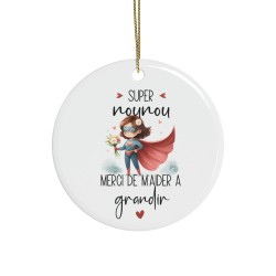Décoration céramique Ornement sapin de Noël - Idée Cadeau pour Meilleure Amie - Soeur de coeur