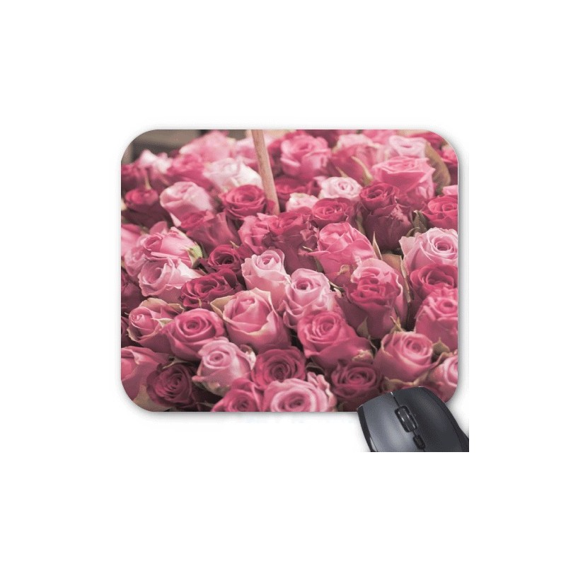 Tapis de souris personnalisé roses 